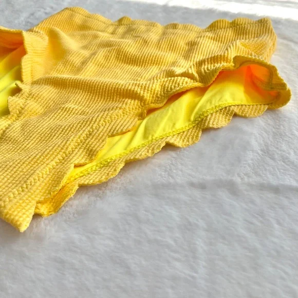 NWT High Waisted Yellow Bikini Bottoms Size Small - Picture 5 of 10